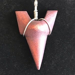 Wooden Shark Tooth Pendant